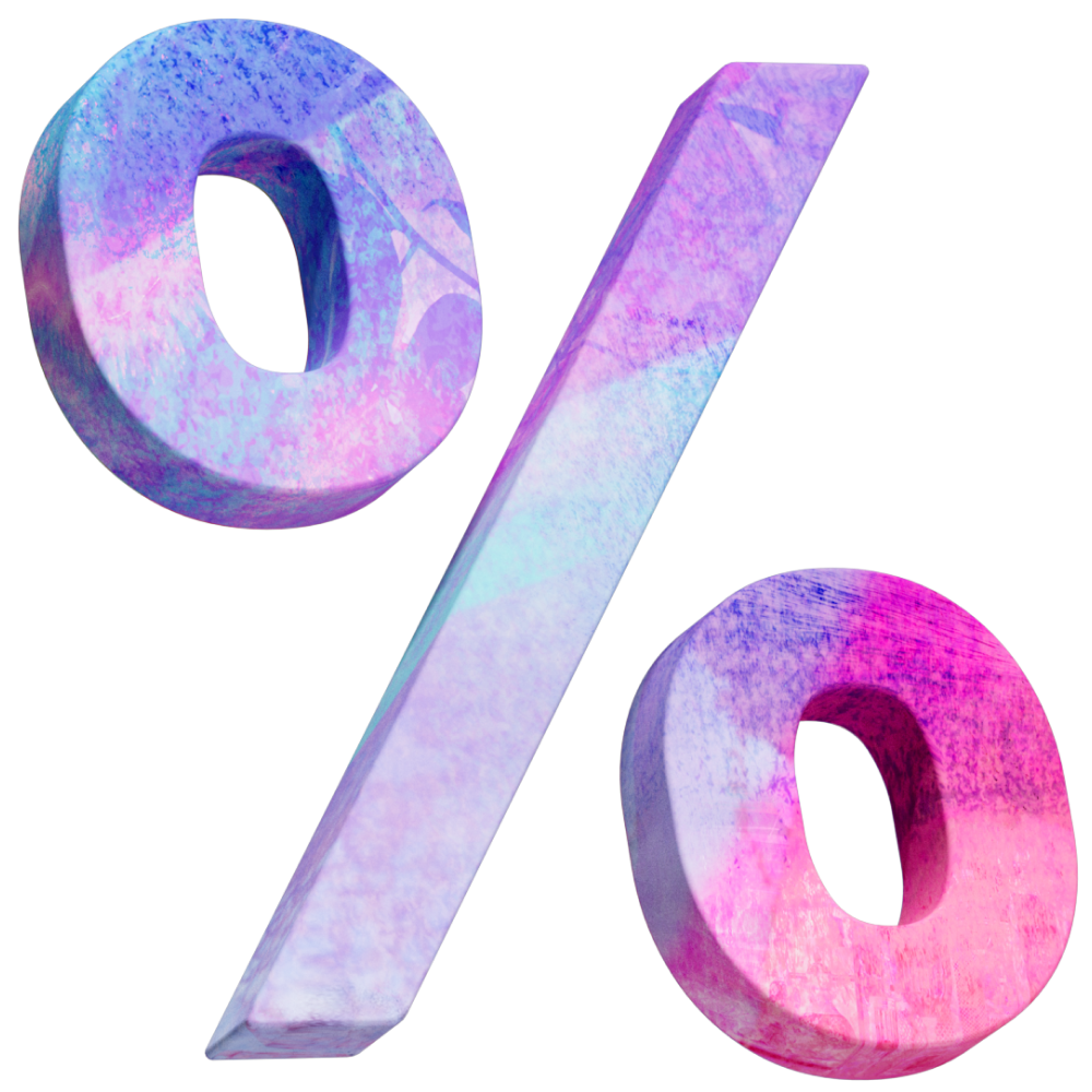 A percentage sign